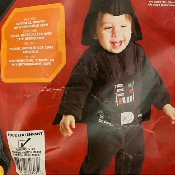 Toddler Darth Vader costume with upgraded cape - Picture 1 of 6